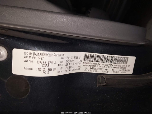 Продаж на аукціоні авто 2007 Jeep Grand Cherokee Limited, vin: 1J8HR58257C686629, номер лоту: 45807603