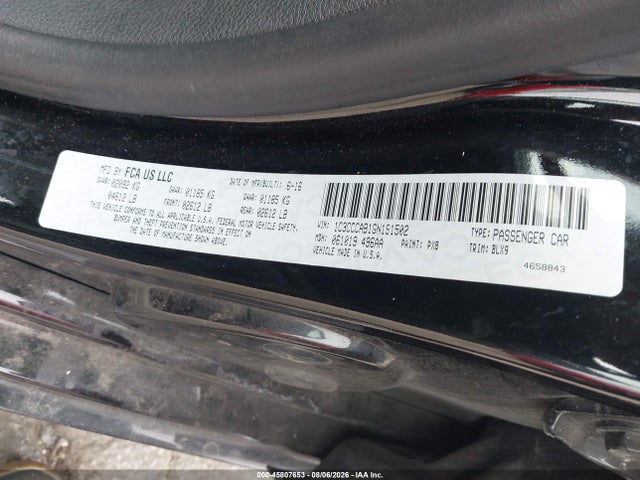 Aukcja sprzedaży 2016 Chrysler 200 Limited Platinum, vin: 1C3CCCAB1GN191502, numer aukcji: 45807653