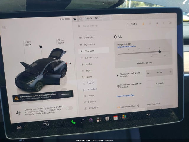 Aukcja sprzedaży 2025 Tesla Model Y Long Range Dual Motor Rear-wheel Drive, vin: 7SAYGDED5SF314090, numer aukcji: 45807663