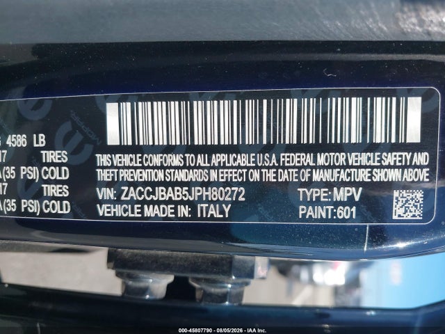 Jeep Renegade Upland Edition 4x4 2018 ZACCJBAB5JPH80272 Image 9