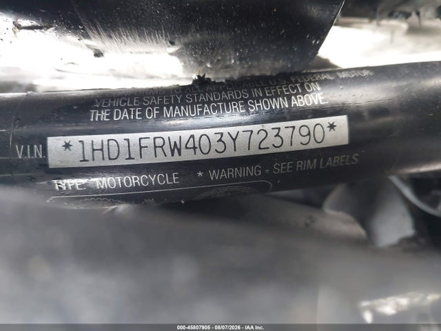 Продаж на аукціоні авто 2003 Harley-davidson Flhrci Anniversary, vin: 1HD1FRW403Y723790, номер лоту: 45807905