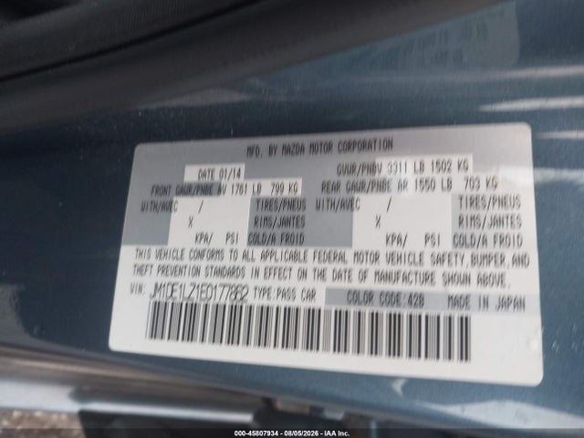 Продаж на аукціоні авто 2014 Mazda Mazda2 Touring, vin: JM1DE1LZ1E0177862, номер лоту: 45807934