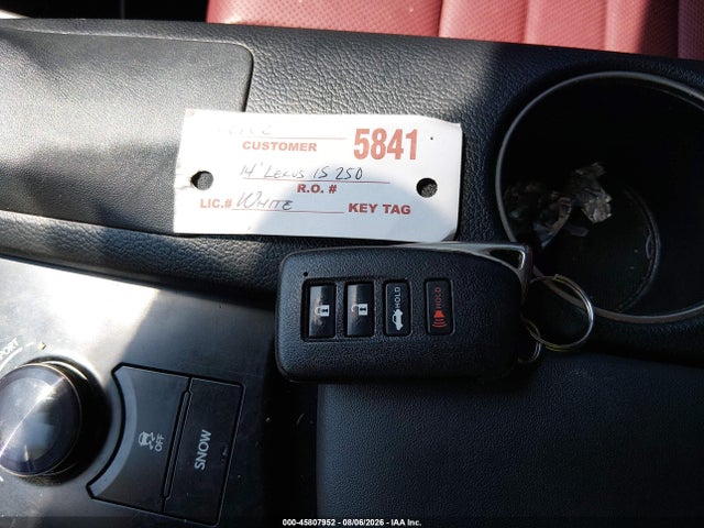 45807952 :رقم المزاد ، JTHCF1D27E5010806 vin ، 2014 Lexus Is 250 مزاد بيع