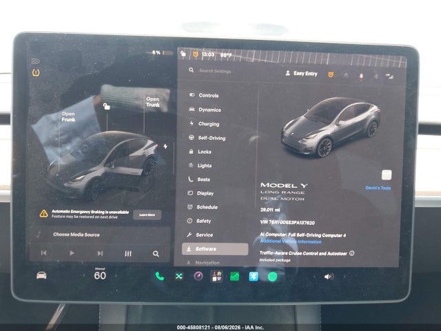 Aukcja sprzedaży 2023 Tesla Model Y Awd/long Range Dual Motor All-wheel Drive, vin: 7SAYGDEE3PA137620, numer aukcji: 45808121