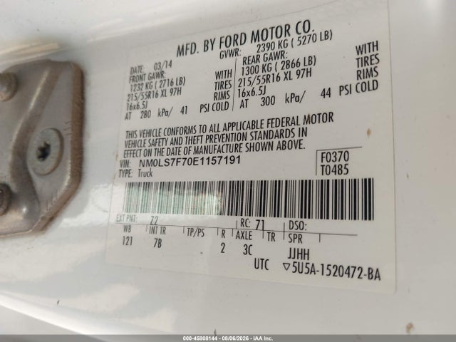 Ford Transit Connect Xlt 2014 NM0LS7F70E1157191 Image 9