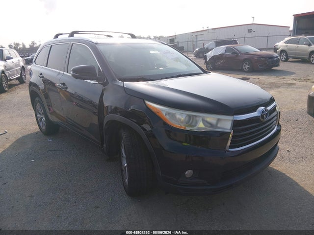 2014 Toyota Highlander Xle V6 მანქანა იყიდება აუქციონზე, vin: 5TDKKRFH6ES035182, აუქციონის ნომერი: 45808292