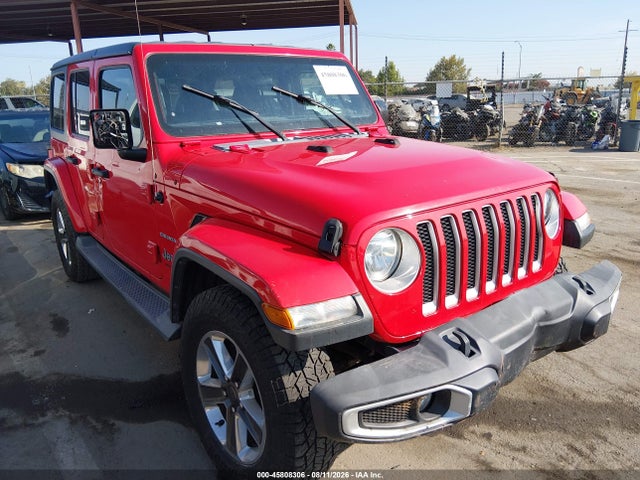 45808306 :رقم المزاد ، 1C4HJXEG3KW551392 vin ، 2019 Jeep Wrangler Unlimited Sahara 4x4 مزاد بيع