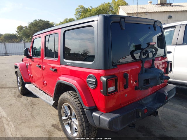 45808306 :رقم المزاد ، 1C4HJXEG3KW551392 vin ، 2019 Jeep Wrangler Unlimited Sahara 4x4 مزاد بيع
