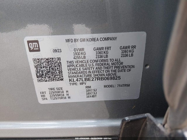 Aukcja sprzedaży 2024 Buick Envista Sport Touring Fwd, vin: KL47LBE27RB069825, numer aukcji: 45808365