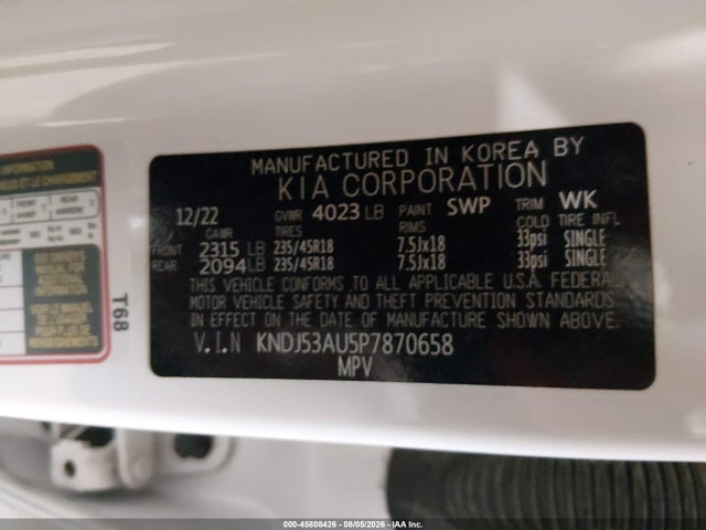 KIA Soul Gt-line 2023 KNDJ53AU5P7870658 Image 9