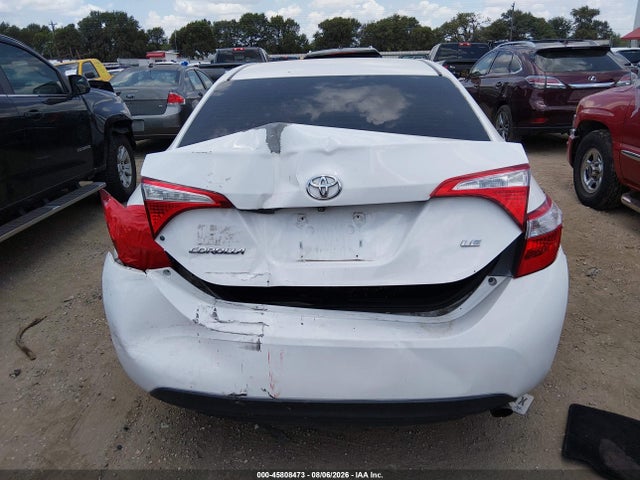 45808473 :رقم المزاد ، 5YFBURHE0GP431696 vin ، 2016 Toyota Corolla Le مزاد بيع