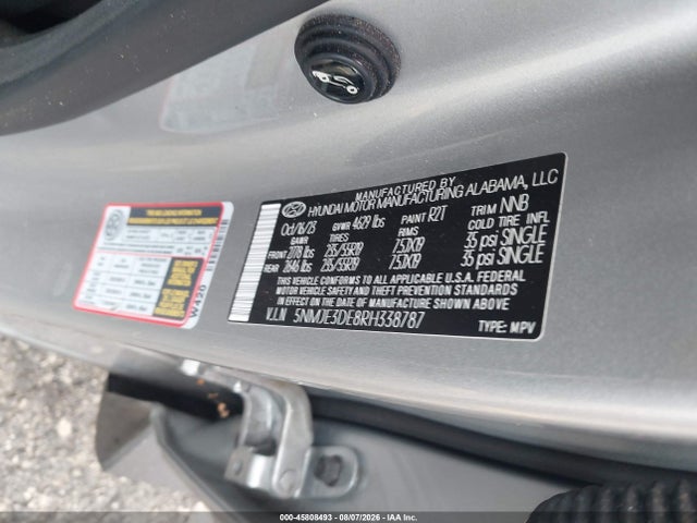 Продаж на аукціоні авто 2024 Hyundai Tucson Limited, vin: 5NMJE3DE8RH338787, номер лоту: 45808493