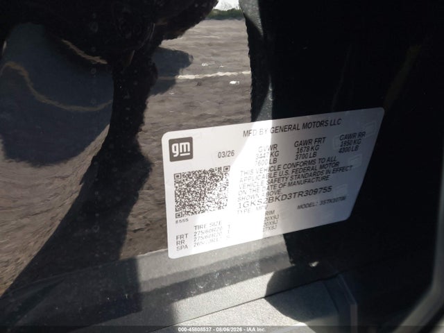 Продажа на аукционе авто 2026 Gmc Yukon 4wd Elevation, vin: 1GKS2BKD3TR309755, номер лота: 45808537