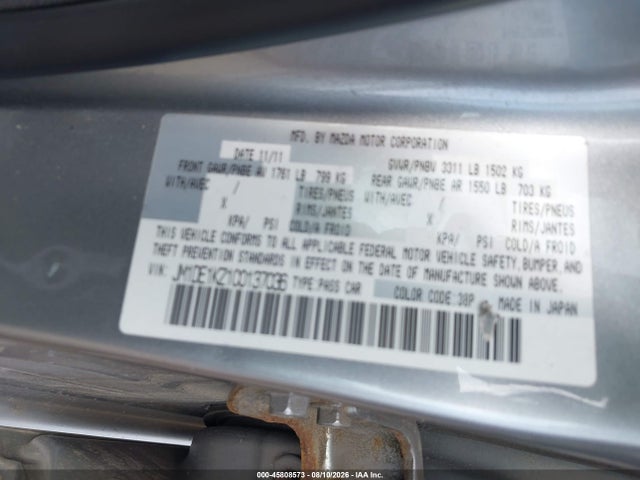 Продажа на аукционе авто 2012 Mazda Mazda2 Sport, vin: JM1DE1KZ1C0137036, номер лота: 45808573