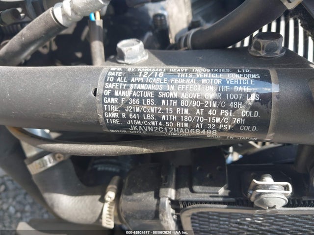 Kawasaki Vn900 C 2017 JKAVN2C12HA068498 Image 10