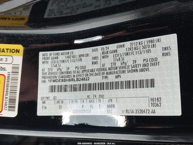 Ford Bronco Outer Banks 2024 1FMDE8BH8RLB24822 Image 9
