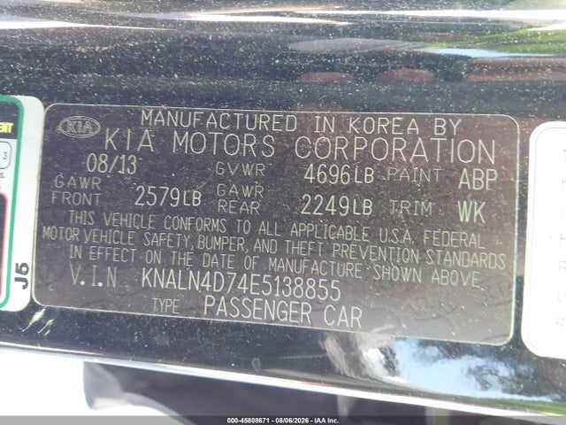 KIA Cadenza Premium 2014 KNALN4D74E5138855 Image 9