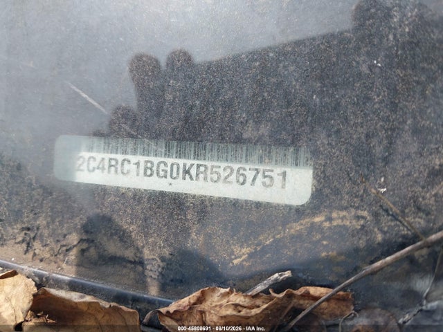 45808691 :رقم المزاد ، 2C4RC1BG0KR526751 vin ، 2019 Chrysler Pacifica Touring L مزاد بيع