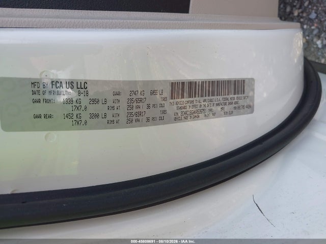 45808691 :رقم المزاد ، 2C4RC1BG0KR526751 vin ، 2019 Chrysler Pacifica Touring L مزاد بيع