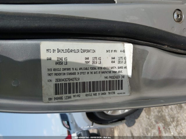 Продажа на аукционе авто 2006 Dodge Charger, vin: 2B3KA43G76H427610, номер лота: 45808784