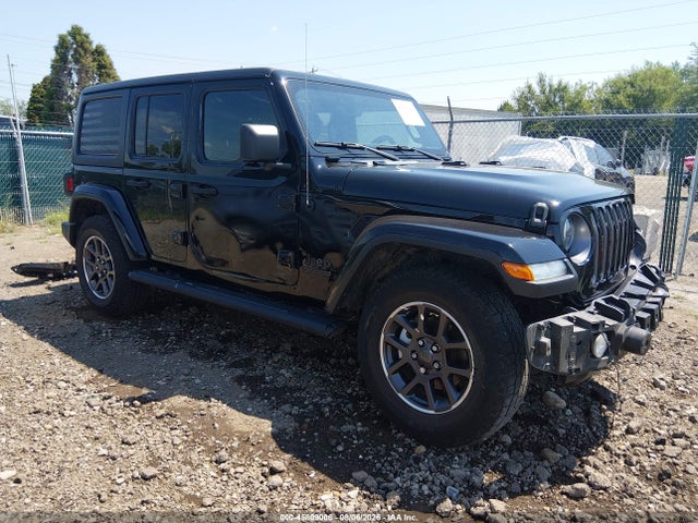 2021 Jeep Wrangler Unlimited 80th Anniversary 4x4 მანქანა იყიდება აუქციონზე, vin: 1C4HJXDG9MW738348, აუქციონის ნომერი: 45809006