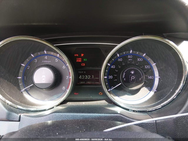 2012 Hyundai Sonata Gls მანქანა იყიდება აუქციონზე, vin: 5NPEB4AC3CH323675, აუქციონის ნომერი: 45809020