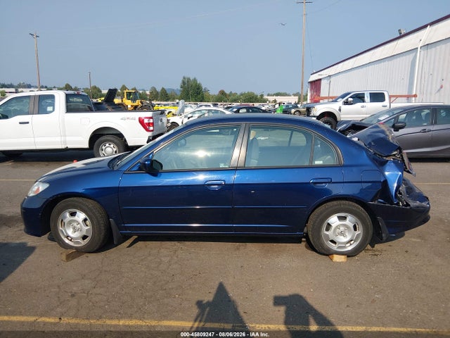 Aukcja sprzedaży 2005 Honda Civic Hybrid, vin: JHMES96675S012673, numer aukcji: 45809247