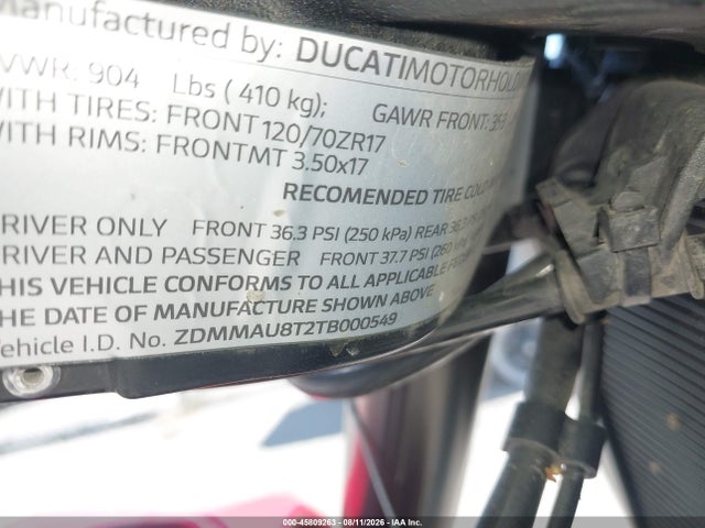 Ducati Monster 2026 ZDMMAU8T2TB000549 Image 10