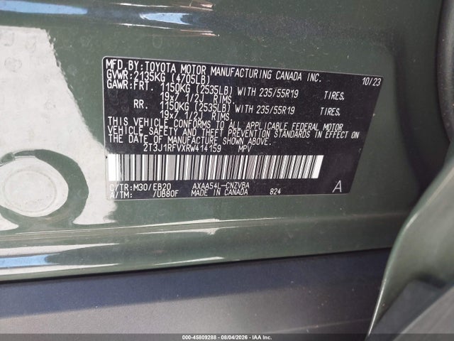Toyota Rav4 Adventure 2024 2T3J1RFVXRW414159 Image 9