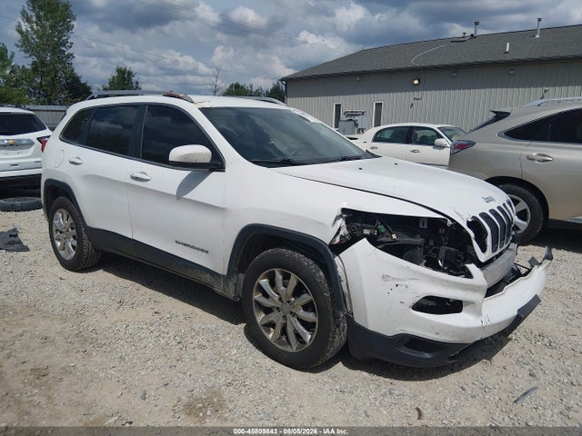 2016 Jeep Cherokee Limited მანქანა იყიდება აუქციონზე, vin: 1C4PJMDB6GW104367, აუქციონის ნომერი: 45809843