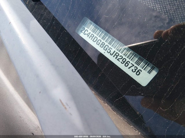 Продажа на аукционе авто 2018 Dodge Grand Caravan Se, vin: 2C4RDGBG5JR296736, номер лота: 45810058
