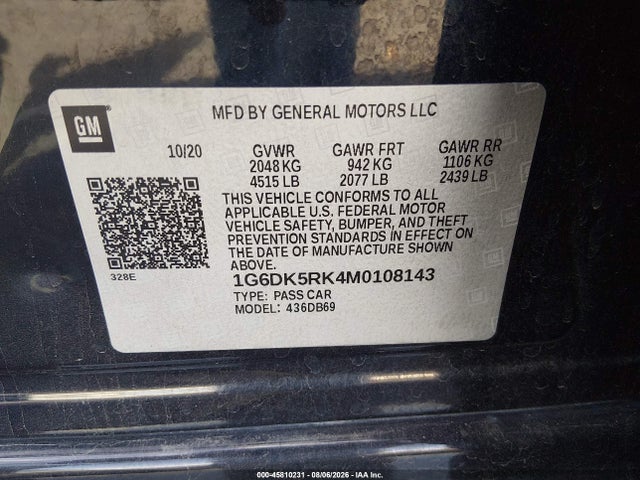 Cadillac Ct4 Luxury 2021 1G6DK5RK4M0108143 Image 9