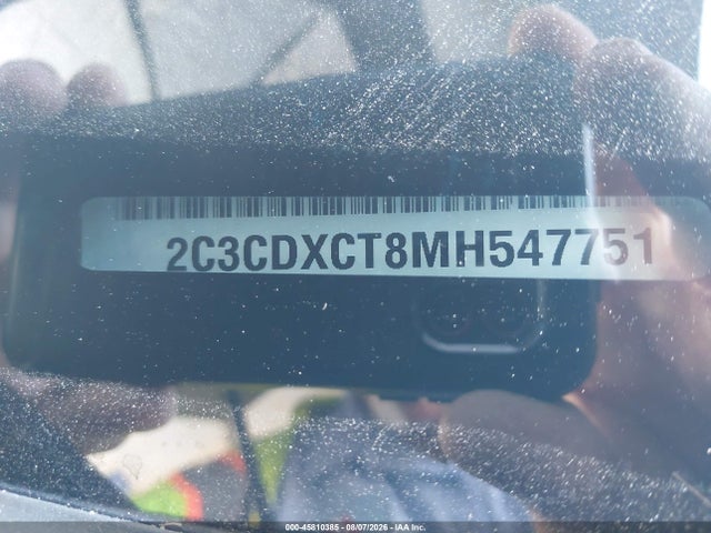2C3CDXCT8MH547751 Dodge Charger R/t Rwd