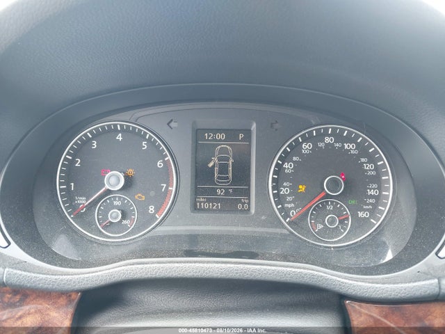 2012 Volkswagen Passat 2.5l Sel მანქანა იყიდება აუქციონზე, vin: 1VWCH7A32CC075175, აუქციონის ნომერი: 45810473