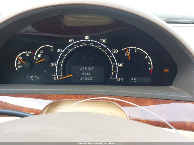 Продаж на аукціоні авто 2000 Mercedes-benz S 500, vin: WDBNG75J9YA048774, номер лоту: 45810506