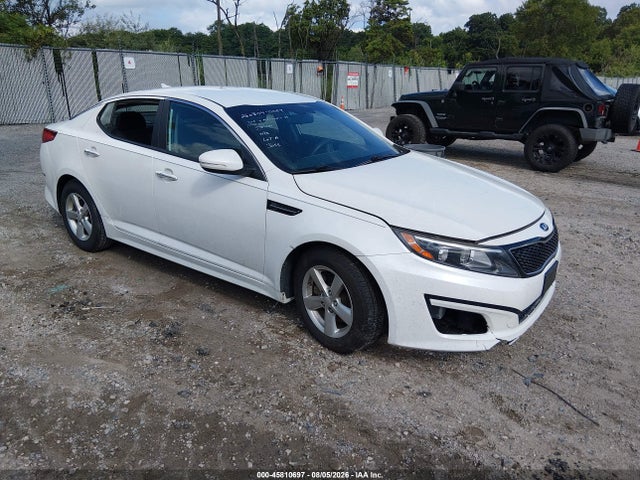 2015 Kia Optima Lx მანქანა იყიდება აუქციონზე, vin: KNAGM4A75F5664227, აუქციონის ნომერი: 45810697