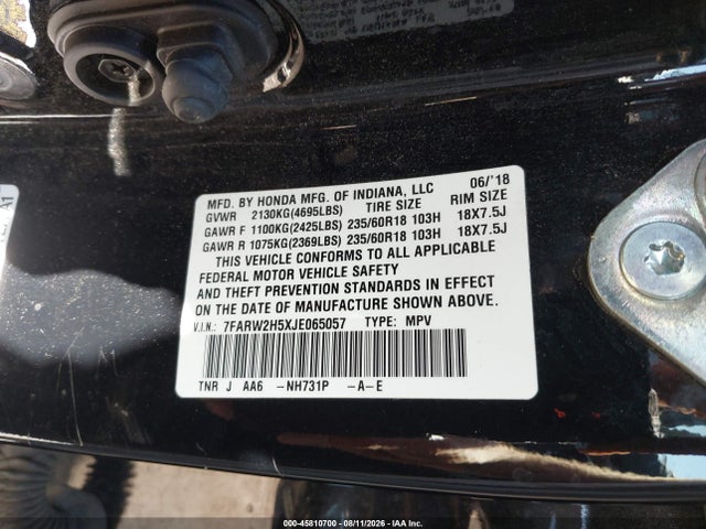 7FARW2H5XJE065057 Honda CR-V EX