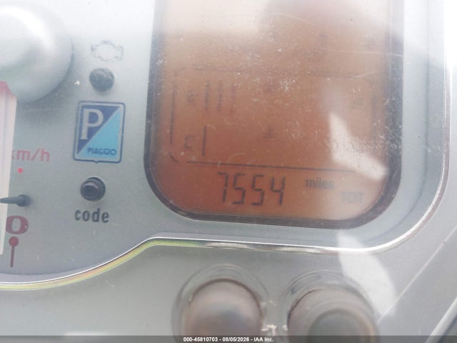 Aukcja sprzedaży 2007 Vespa Gts 250, vin: ZAPM459L575005481, numer aukcji: 45810703