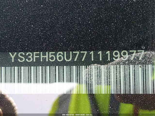 45810748 :رقم المزاد ، YS3FH56U771119977 vin ، 2007 Saab 9-3 Aero مزاد بيع