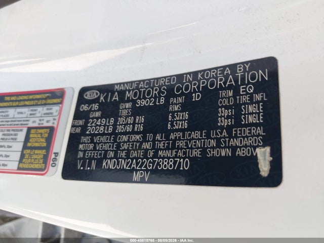 KNDJN2A22G7388710 KIA Soul