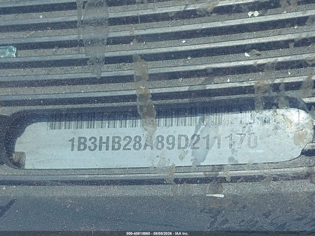 45810960 :رقم المزاد ، 1B3HB28A89D211170 vin ، 2009 Dodge Caliber Se مزاد بيع