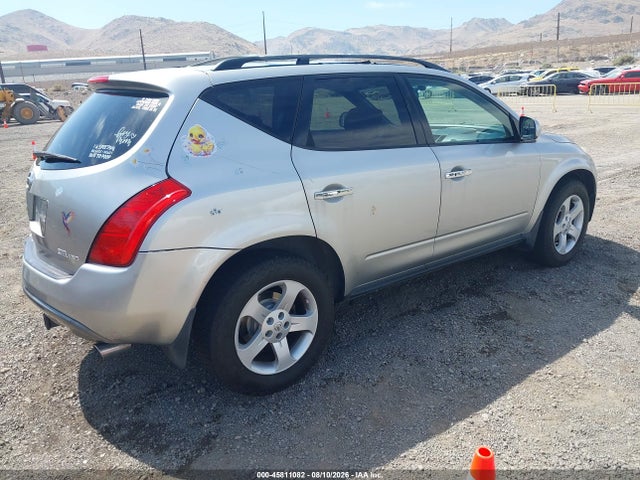 2005 Nissan Murano Sl მანქანა იყიდება აუქციონზე, vin: JN8AZ08W35W402266, აუქციონის ნომერი: 45811082