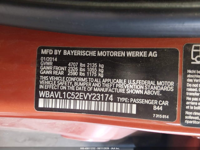 BMW X1 Xdrive28i 2014 WBAVL1C52EVY23174 Image 9