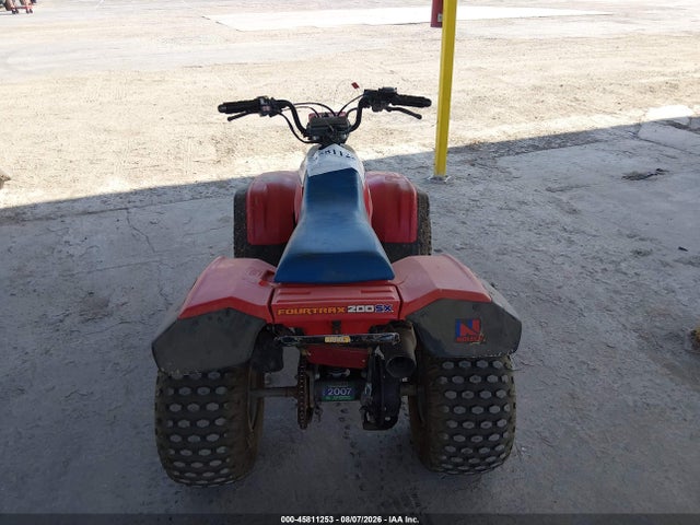 45811253 :رقم المزاد ، JH3TE030XGK052781 vin ، 1986 Honda Trx200 Sx مزاد بيع