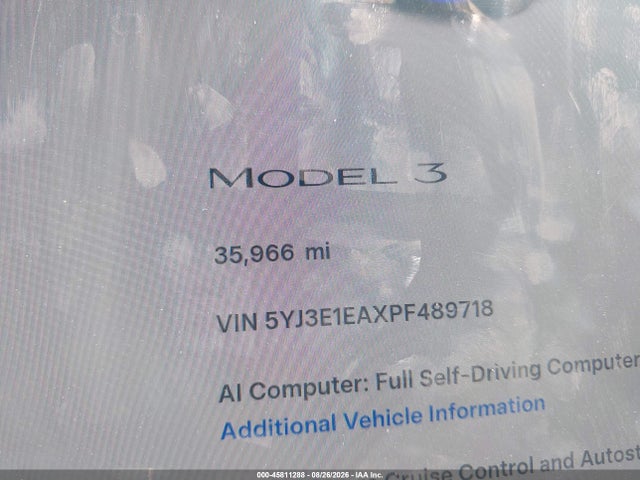 Tesla Model 3 Rear-wheel Drive 2023 5YJ3E1EAXPF489718 Image 15