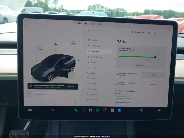 Aukcja sprzedaży 2023 Tesla Model Y Awd/long Range Dual Motor All-wheel Drive, vin: 7SAYGDEE0PA045171, numer aukcji: 45811356