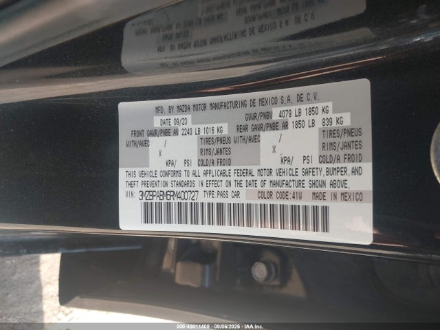 Продаж на аукціоні авто 2024 Mazda Mazda3 2.5 S Select Sport, vin: 3MZBPABM6RM400727, номер лоту: 45811408