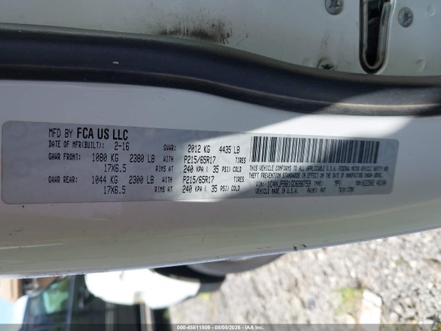 Продажа на аукционе авто 2016 Jeep Patriot Sport, vin: 1C4NJPBB1GD698759, номер лота: 45811509