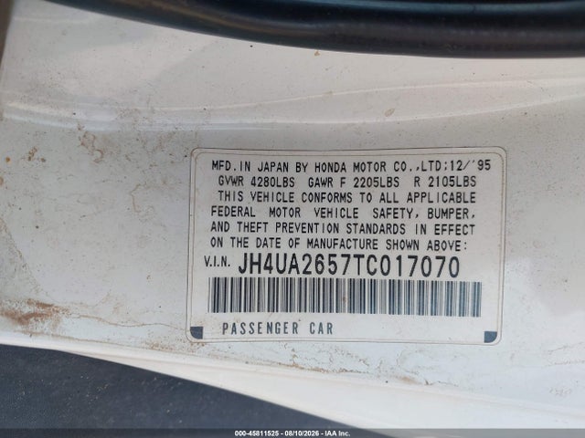 Продажа на аукционе авто 1996 Acura 2.5tl, vin: JH4UA2657TC017070, номер лота: 45811525
