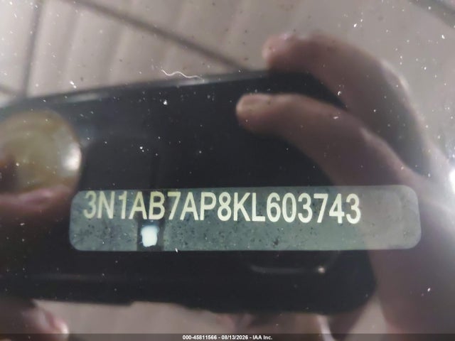 Продажа на аукционе авто 2019 Nissan Sentra Sv, vin: 3N1AB7AP8KL603743, номер лота: 45811566